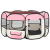 Recinto Box Per Animali Domestici 125x125cm Cuccia Pieghevole Salvaspazio con Borsa