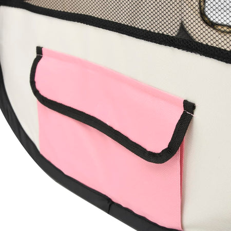 Recinto Box Per Animali Domestici 125x125cm Cuccia Pieghevole Salvaspazio con Borsa