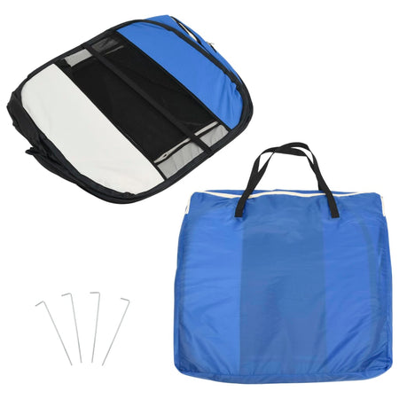 Recinto Box Per Animali Domestici 125x125cm Cuccia Pieghevole Salvaspazio con Borsa
