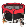 Recinto Box Per Animali Domestici 125x125cm Cuccia Pieghevole Salvaspazio con Borsa