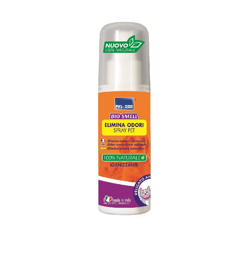 Bio Smell Elimina Odori Spray Pet 100% Naturale Funzione Igienizzante