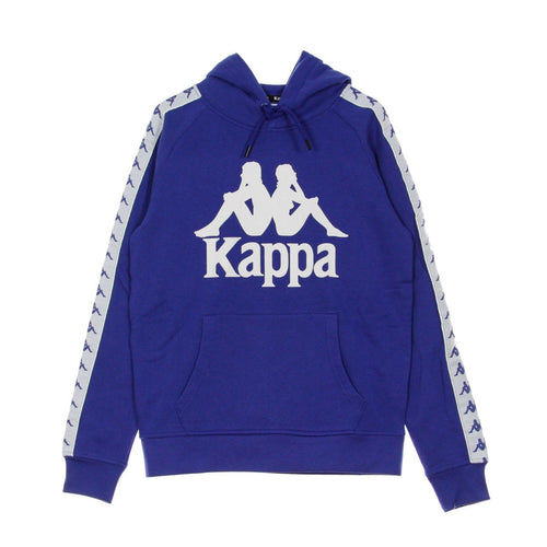 KAPPA Felpa Cappuccio Uomo Banda Hurtado Blue/white da uomo