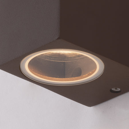 Applique da parete per esterno 35W GU10 corten Cubby