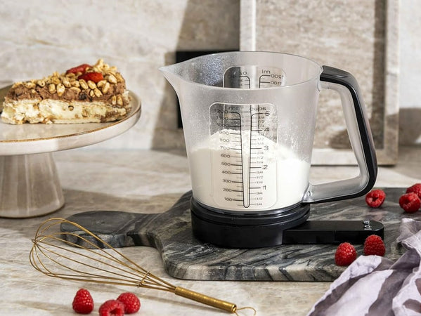 Bilancia Cucina Digitale con Caraffa Graduata Elettronica 5kg 1200ml Display Tara