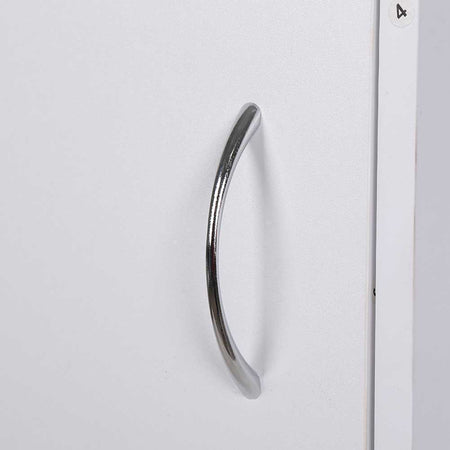 Mobile Scaffale Libreria 6 Cubi 2 Ante in Legno MDF Design Moderno Bianco Ingresso Cameretta