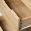 Mobile Comodino 2 Cassetti 40x40x50cm Design Moderno in legno MDF Rovere