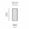 Lampadario moderno Gea Luce RAIKA VP B1 E27 LED vetro sospensione