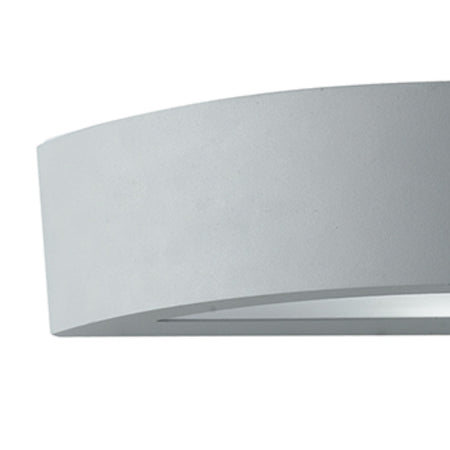 Applique da parete per esterno 2x40w E14 a doppia emissione argento Arizona