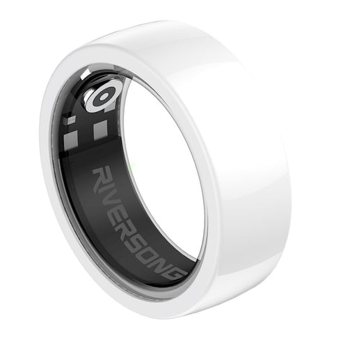 Smart ring nano ceramica diametro 8 mm IP68 bianco
