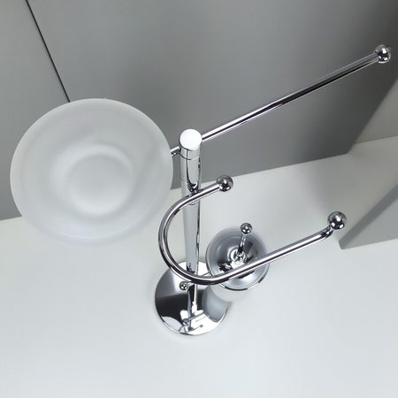 Piantana bagno water bidet in ottone cromato, componenti orientabili - piantana bagno