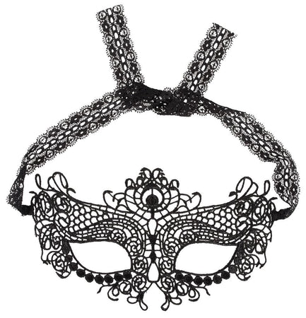 Maschera Ricamata 02 Nero Pizzo