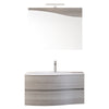 Mobile bagno sospeso 90cm legno eucalipto grigio Mood-762