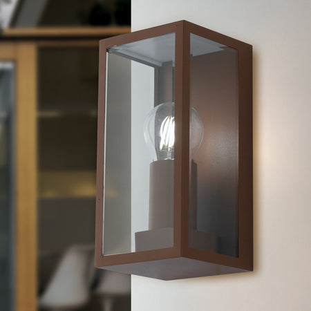 Applique da parete per esterno 42w E27 bronzo Lamp