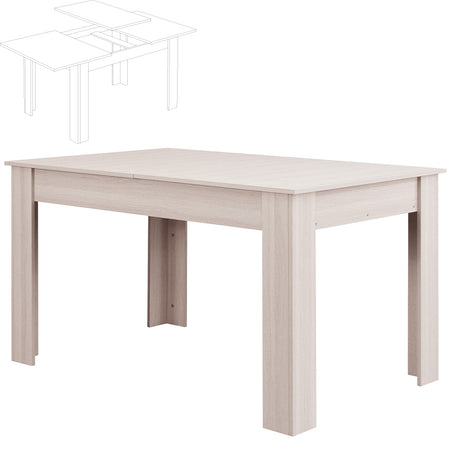 Tavolo in Legno Cucina 90x140 cm H 78 cm Allungabile fino a 90x190 cm Olmo