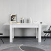 Tavolo in Legno Cucina 90x140 cm H 78 cm Allungabile fino a 90x190 cm Bianco Venato
