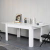 Tavolo in Legno Cucina 90x140 cm H 78 cm Allungabile fino a 90x190 cm Bianco