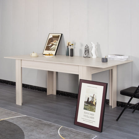 Tavolo in Legno Cucina 90x140 cm H 78 cm Allungabile fino a 90x190 cm Olmo