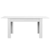 Tavolo in Legno Cucina 90x140 cm H 78 cm Allungabile fino a 90x190 cm Bianco Venato