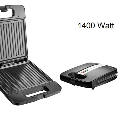 Piastra Elettrica Bistecchiera 1400W Antiaderente Tostapane Grill Panin Sandwich