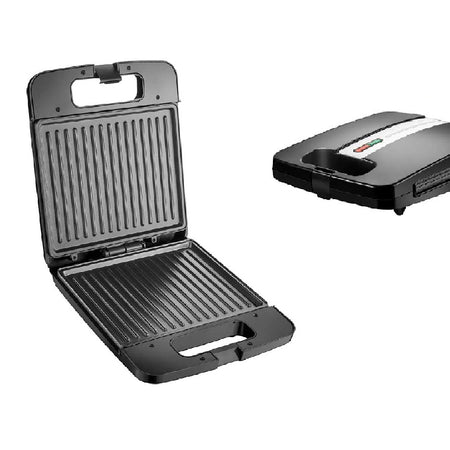 Piastra Elettrica Bistecchiera 1400W Antiaderente Tostapane Grill Panin Sandwich