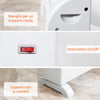 Stufa Elettrica Termoconvettore 3Regolazioni 2000W Timer Metallo 58.5x20x43cm Bianco