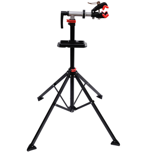 Cavalletto Riparazione Bici Pieghevole Girevole a 360° Altezza Regolabile 109-180cm