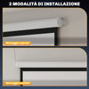 Schermo Proiettore 120 Formato 1:1 Angolo 160° Montaggio Soffitto o Parete