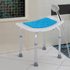 Sgabello Bagno Alluminio Altezza Regolabile 6livelli Sedia da doccia antiscivolo