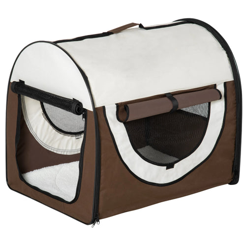 Trasportino Animali Domestici Pieghevole con Cuscino e Borsa Trasporto 70x51x59cm