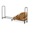 Portalegna in Metallo Interno Esterno Legnaia Camino Stufa 200x36x115cm Nero
