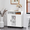 Carrello Mobiletto 4 Ruote Slim Salvaspazio 69.5x20 H 71.5cm Bianco Multiuso