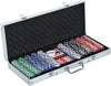 Set Valigetta Poker 500 Chip Fiches in Alluminio 2 Mazzi Texas Hold'em Blackjack