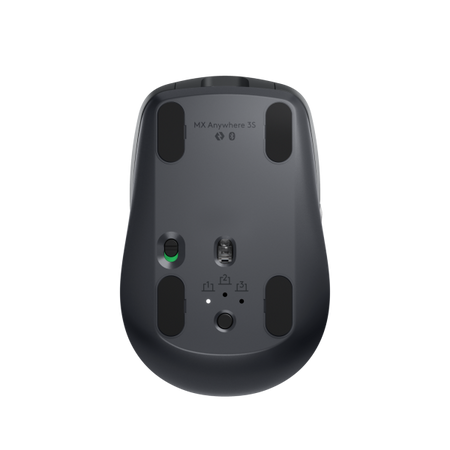 Logitech 910-006929 mouse Ufficio Mano destra RF senza fili + Bluetooth Laser 8000 DPI (Logitech Mouse MX Anywhere 3S WL BOLT graphite BT 6 Tasten, 500 mAh Lithium-Polymer-Akku)