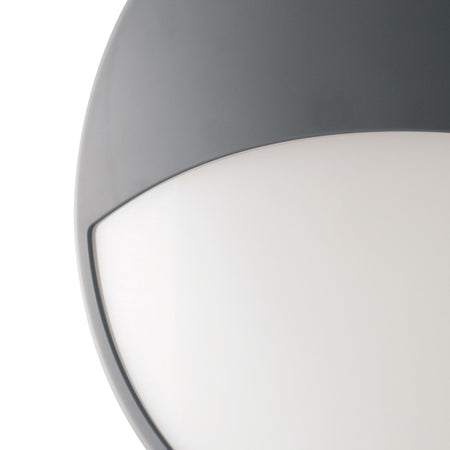 Plafoniera per esterno 30W a led con palpebra antracite Meg