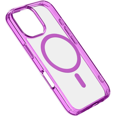 cover iphone 16 pro max rosa - trasparente magsafe