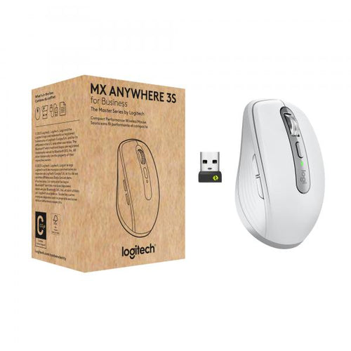 Logitech MX Anywhere 3S e' un mouse da 8000DPI con 6 tasti. Ricevitore non incluso