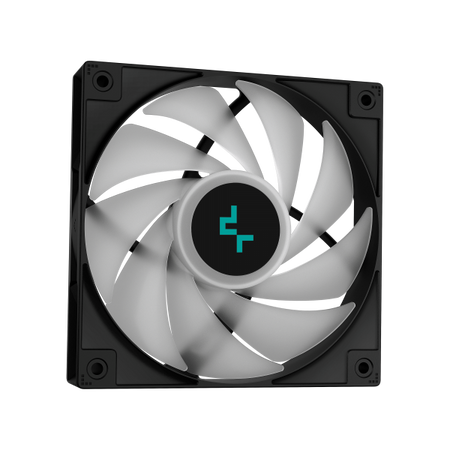 DeepCool LE720 Processore Raffreddatore di liquidi tutto in uno 12 cm Nero 1 pz (DeepCool LE720 Black AIO Cooler, 3x120mm ARGB PWM Fan, Copper Heatsink, Aluminium Radiator, Intel/AMD)