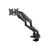 Supporto da Scrivania Doppio Monitor 17-32'' con Molla a Gas e Docking Station 8-in-1