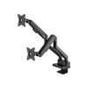 Supporto da Scrivania Doppio Monitor 17-32'' con Molla a Gas e Docking Station 8-in-1