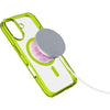 cover iphone 16 verde - trasparente magsafe