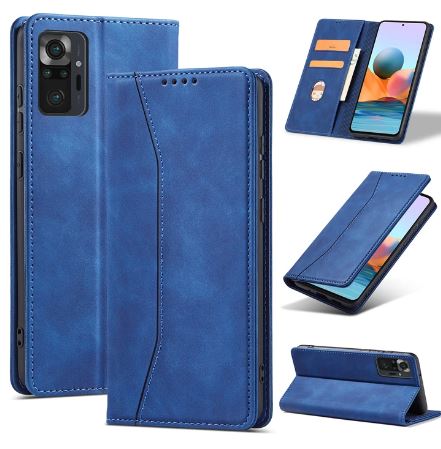 book redmi note 13 pro 5G con porta carte di credito chiusura magnetica blu