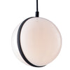 Lampadario a sospensione 60W E27 nero Orb