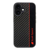 cover audi iphone 16 effetto carbonio nera