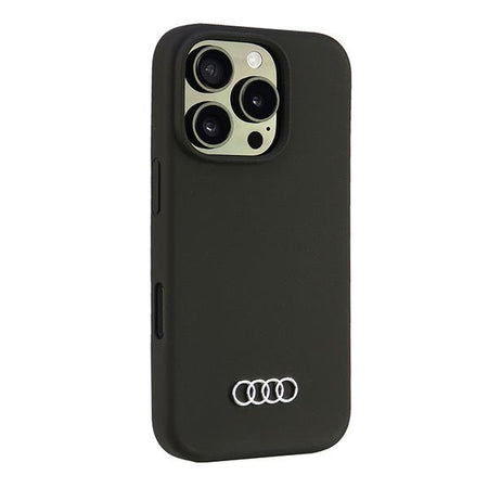 cover audi iphone 16 pro max silicone nera