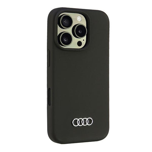 cover audi iphone 16 pro silicone nera