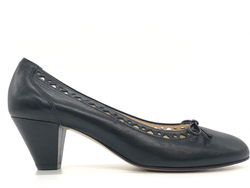 DONNA SOFT Décolleté 2946 in pelle nera