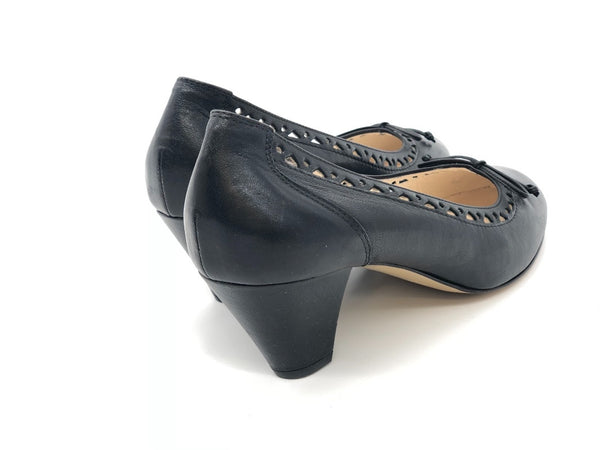 DONNA SOFT Décolleté 2946 in pelle nera