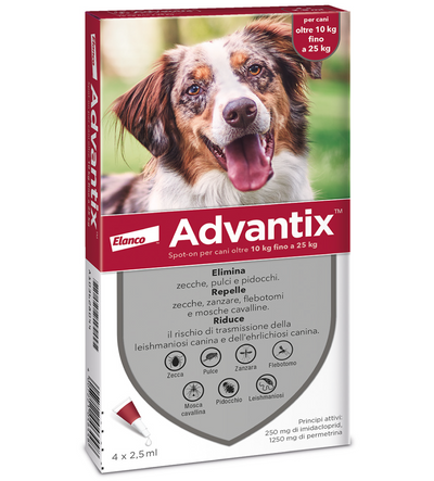 Advantix antiparassitario per cani da 10 a 25 kg