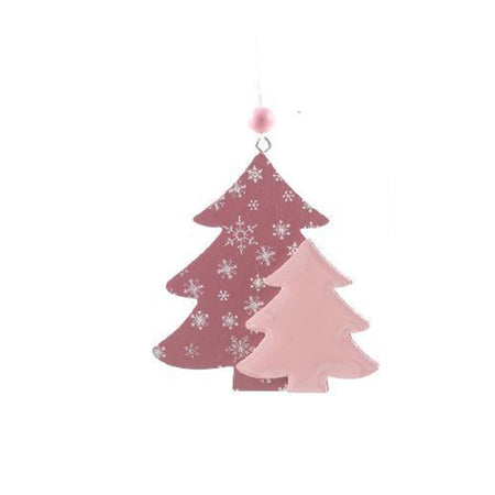 Pendente natalizio laccato in legno Ø 10 cm per albero di Natale