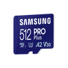 Samsung PRO Plus microSD Memory Card 512GB (2023), USB Card Reader incluso
